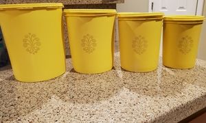 Vintage Tupperware Servalier Canasters